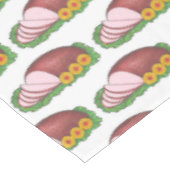 Glazed Holiday Ham Kerstmis Paasdiner Tafelkleed (Gekanteld)