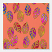 Glazed Leaves at Sundown Behang (Voorkant)