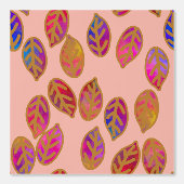 Glazed Leaves at Sunset Behang (Voorkant)