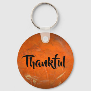 Glazed Terracotta One Word Inspiration Gelukkig Sleutelhanger
