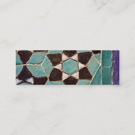 Glazed Tile Mosaic Mini Visitekaartje (Voorkant)