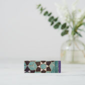 Glazed Tile Mosaic Mini Visitekaartje (Staand voorkant)