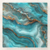 Glazen Agate Onderzetter (Voorkant)