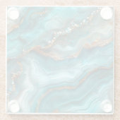 Glazen Agate Onderzetter (Achterkant)