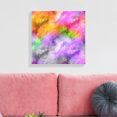 Glazen Ametrine Paarse Textuur Canvas Afdruk (Insitu (Woonkamer))