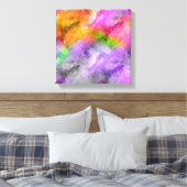 Glazen Ametrine Paarse Textuur Canvas Afdruk (Insitu (Slaapkamer))