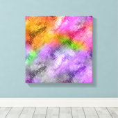 Glazen Ametrine Paarse Textuur Canvas Afdruk (Insitu (Houten vloer))