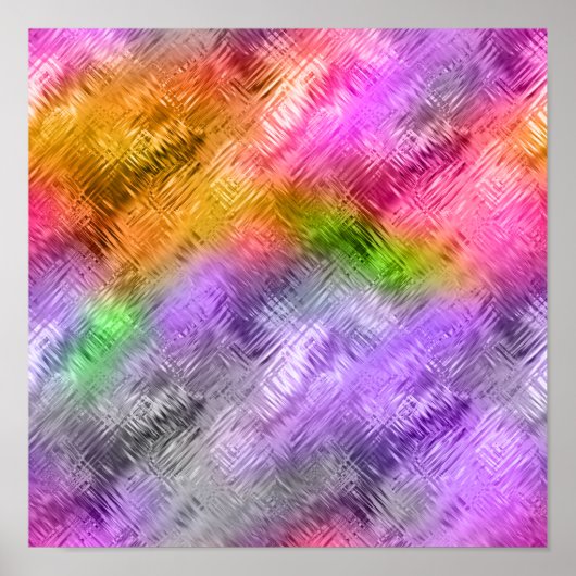 Glazen Ametrine Paarse Textuur Poster (Voorkant)