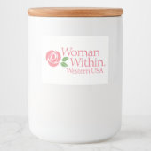 Glazen bail draad potje voedselcontainer etiket (Voorkant)