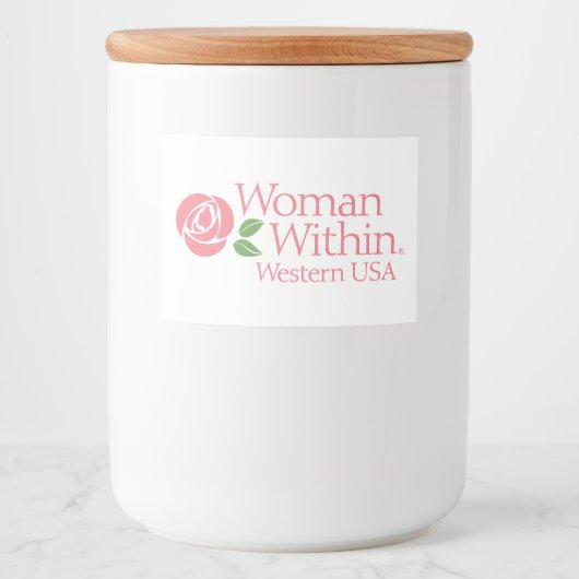 Glazen bail draad potje voedselcontainer etiket (Voorkant)