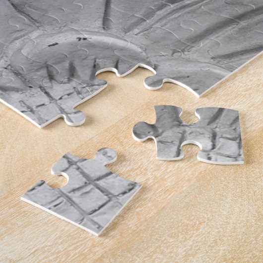 glazen beeldhouwpuzzel legpuzzel (Zijkant)