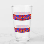 Glazen Beker : Abstract Ontwerp (Voorkant)