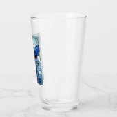 Glazen Beker Blauwe Engel (Links)