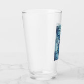 Glazen Beker Blauwe Engel (Rechts)
