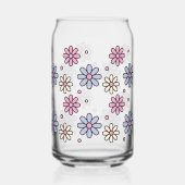 Glazen beker - Bloemontwerp (Achterkant)