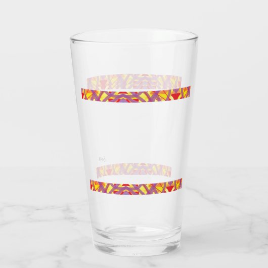 Glazen beker: geen begin geen einde (Achterkant)