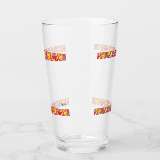 Glazen beker: geen begin geen einde (Links)