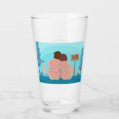 Glazen beker in het bos (Achterkant)