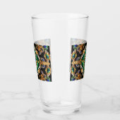 Glazen beker met Braziliaanse kleuren (Rechts)