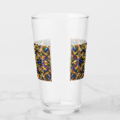 Glazen beker met Brazilië Kleuren (Rechts)