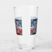 Glazen beker met Franse kleuren (Links)