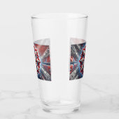 Glazen beker met Noorwegen Kleuren (Rechts)