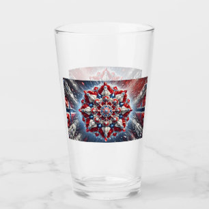 Glazen beker met Noorwegen Kleuren