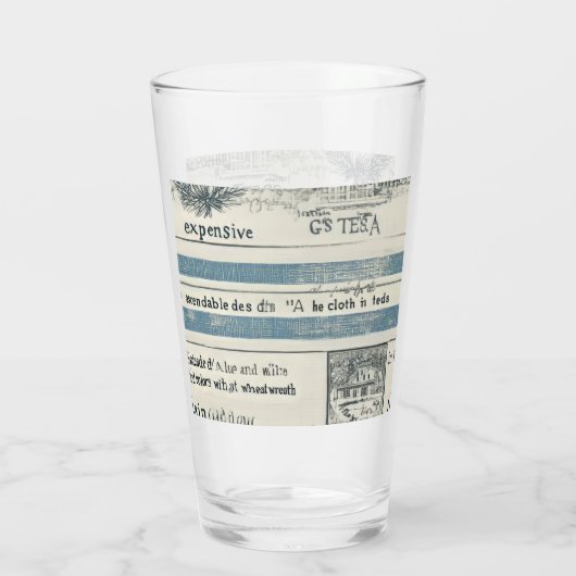 Glazen beker met Ocean Details (Achterkant)