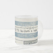 Glazen beker met Ocean Details Matglas Koffiemok (Voorkant rechts)