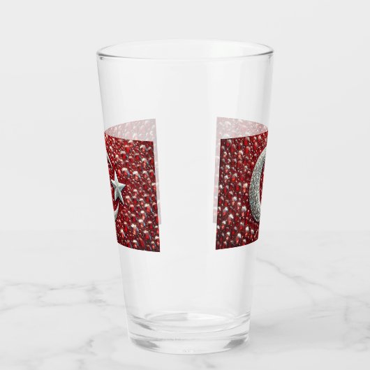 Glazen beker met Turkse kleuren (Links)