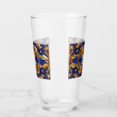 Glazen beker met Zweden Kleuren (Links)