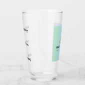 Glazen beker navulwaarschuwing (Links)