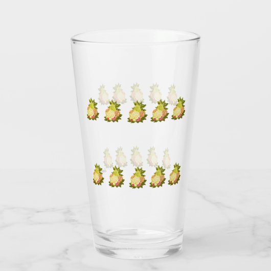 Glazen beker: Tropisch gevoel (Achterkant)