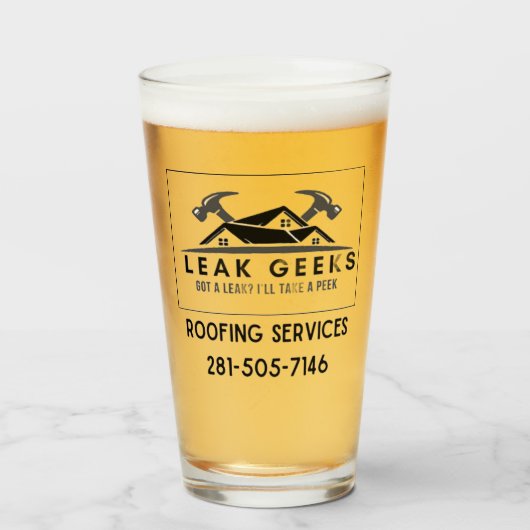 glazen beker – voeg Logo/event design toe (Voorkant gevuld)
