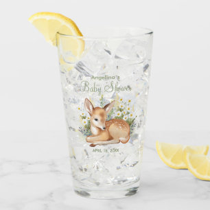 Glazen beker voor baby shower.