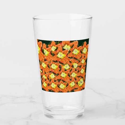 Glazen beker: Wild Flower's (Voorkant)