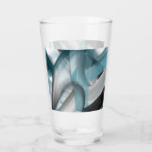 Glazen Bekerkunst Abstracte Trend Decor Blauwe Oce (Achterkant)