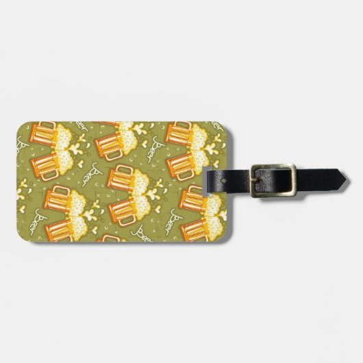 glazen bietenpatroon bagagelabel (Voorkant horizontaal)