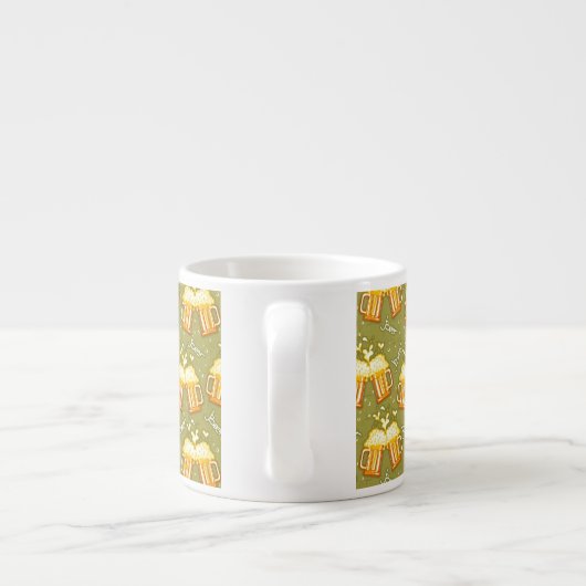 glazen bietenpatroon espresso kop (Achterkant)