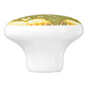 glazen bietenpatroon keramische knop (Zijkant)