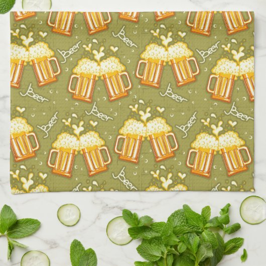 glazen bietenpatroon theedoek (Gevouwen)