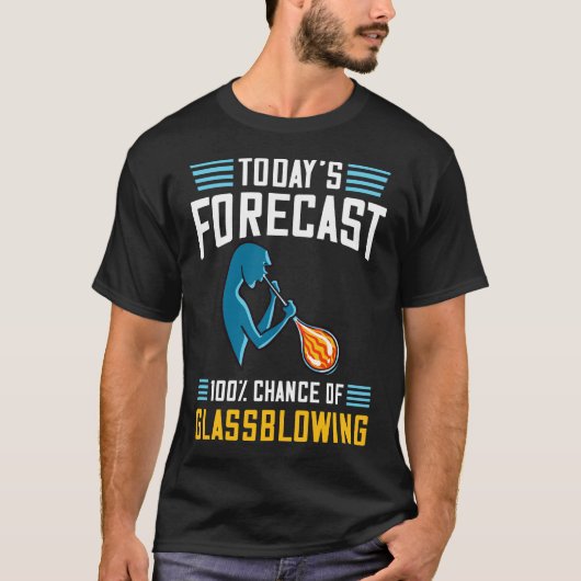 Glazen bladerende Gift Glassblower Glassworking Ar T-shirt (Voorkant)