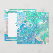 Glazen blauw en groen Zee (Voorkant / Achterkant)