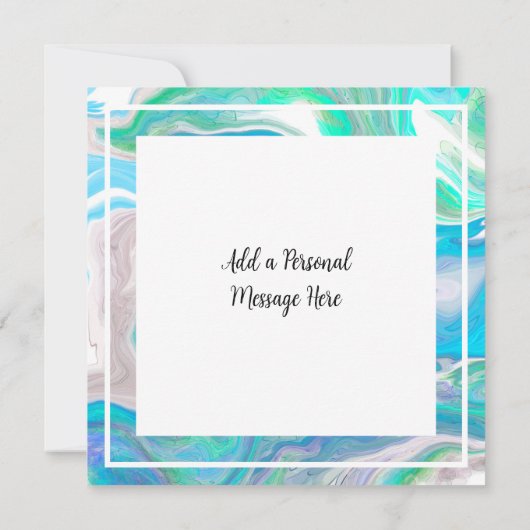 Glazen blauw en groen Zee (Achterkant)