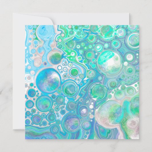 Glazen blauw en groen Zee (Voorkant)