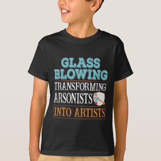 Glazen blazen transformeren van arsonisten tot kun t-shirt (Voorkant)