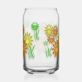 Glazen Blik - 3D Neon Bloemen (Rechts)