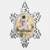 Glazen blik Ontwerp Snowflake Ornament met omlijst (Rechts)