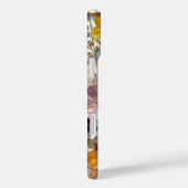 Glazen Bloem iPhone Hoesje Geel Roze Goud (Achterkant / Rechts)