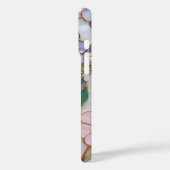 Glazen Bloem iPhone Hoesje Parel Bloem (Achterkant / Links)